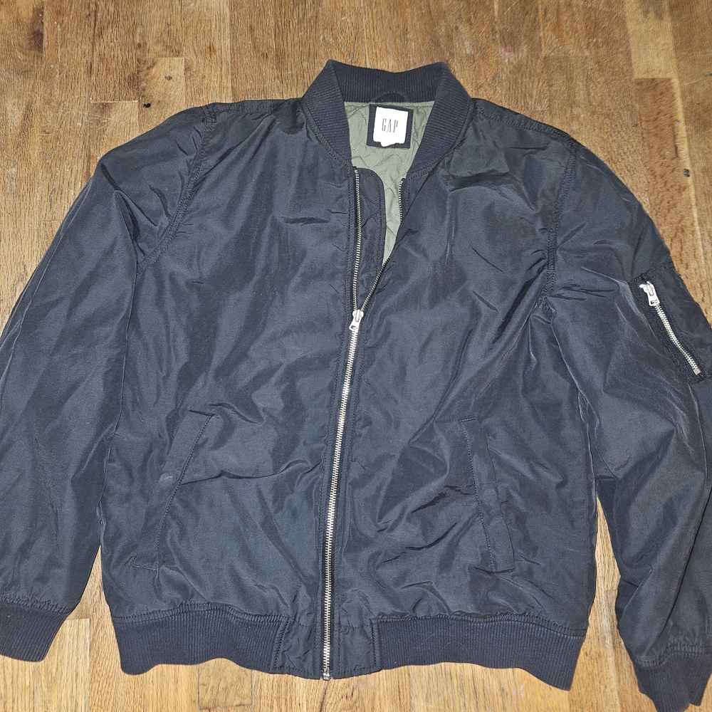 GAP Men's Navy Bomber Jacket, Size L